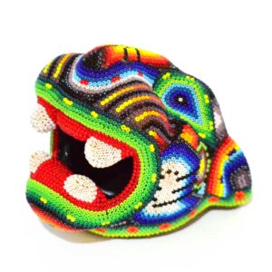 Tête de jaguar : Huichol Art