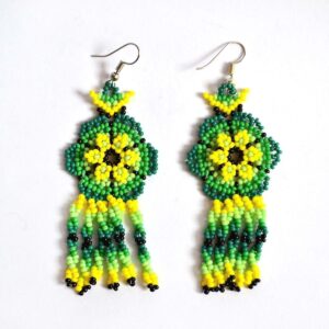 Chaquira-Ohrringe | Huichol