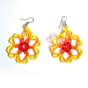 Chaquira-Ohrringe | Huichol