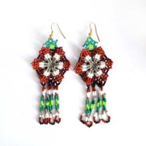 Aretes de chaquira | Huichol