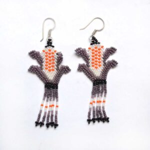 Brincos Huichol de microchaquira | Huichol