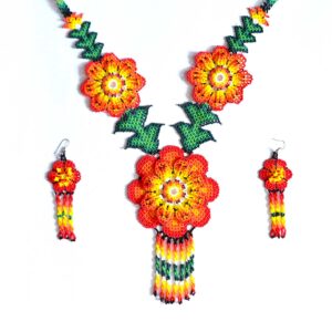Huichol Perlenkette : Huichol