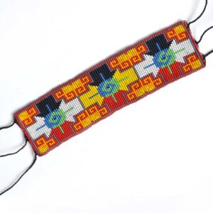Pulseira de microchaquira : Huichol