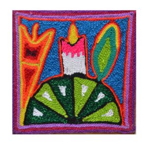 Pintura em fio | Huichol | 10 cms