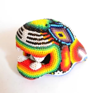 Cabeza de jaguar | Arte Huichol