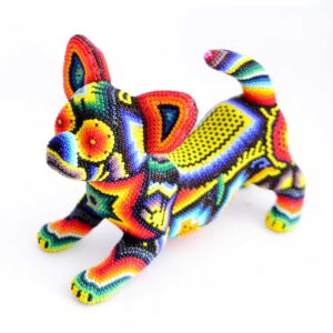 Art huichol Chien chihuahua