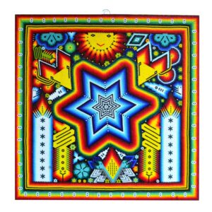 Pintura de arte Huichol