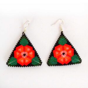 Microchaquira earrings : Huichol