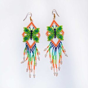 Aretes de microchaquira | Huichol