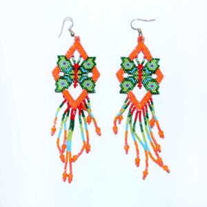 Aretes de microchaquira | Huichol