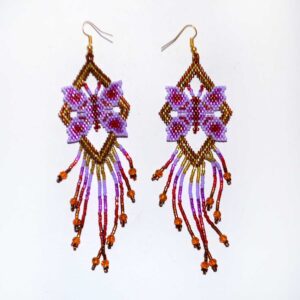 Microchaquira earrings : Huichol