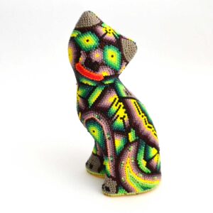 Gato de arte Huichol
