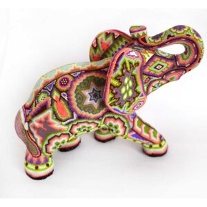 Éléphant : Art Huichol