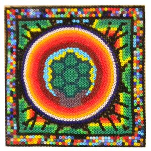 Arte huichol pintura chaquira