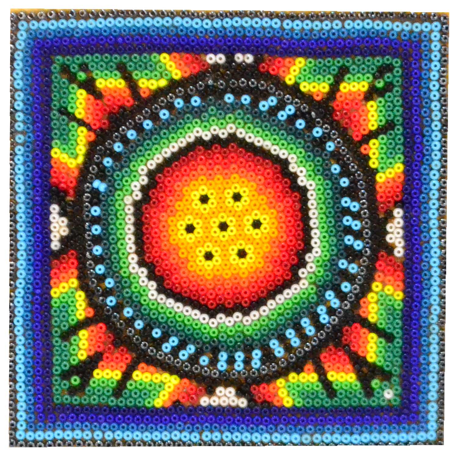 Huichol Chaquira Kunst Gemälde