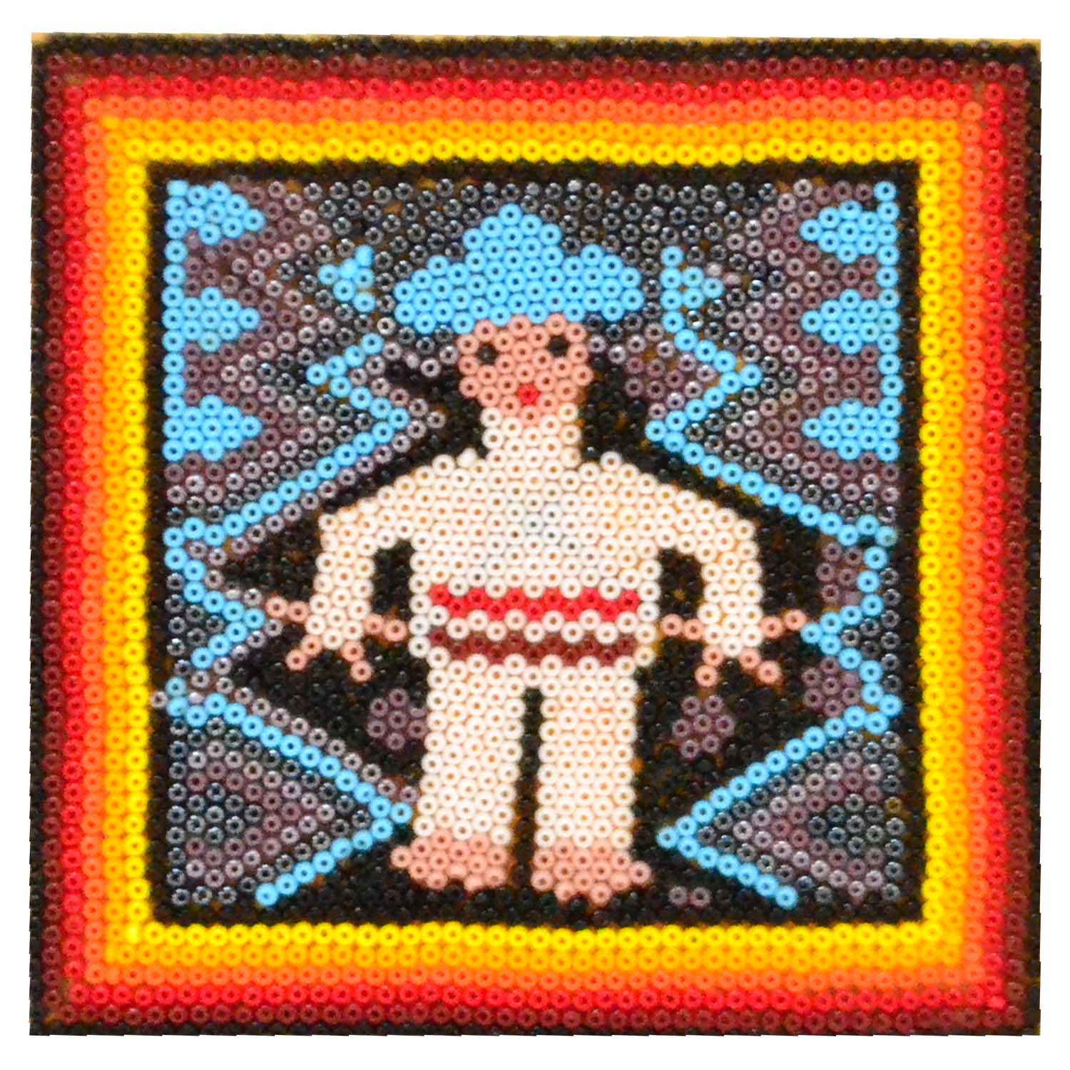 Huichol Chaquira Kunst Gemälde