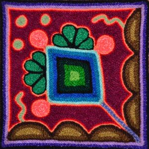 Huichol art worsted board