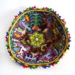 Huichol Ceremonial Jicara der Kunst
