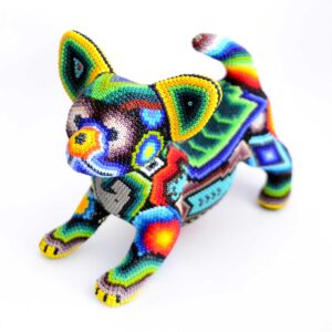 Art huichol Chien chihuahua