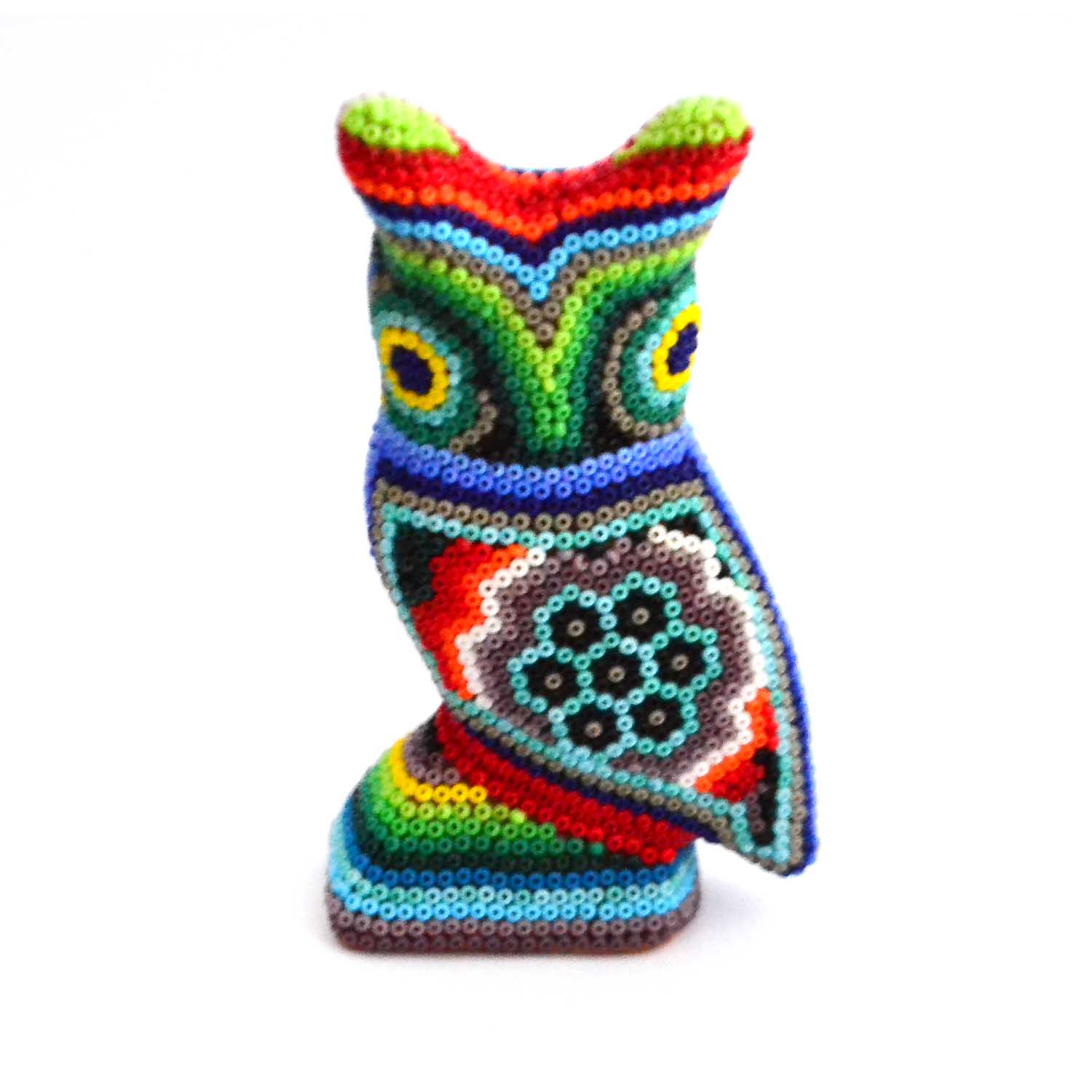 Buho de arte huichol