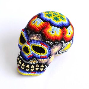 Crâne d'art huichol