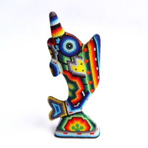 Huichol-Kunst Kerzenfisch