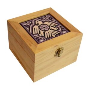 Schachtel mit Perlenbrett - Huichol
