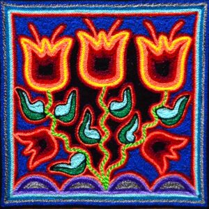 Planke aus Garn - Huichol-Kunst