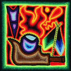 Tabla de estambre huichol