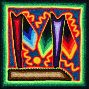 Tabla de estambre huichol